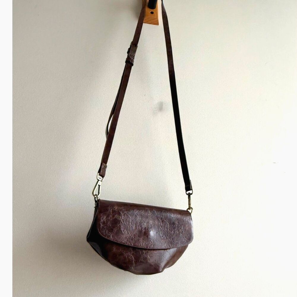 Anthropologie small brown crossbody (or belt bag) - NWOT